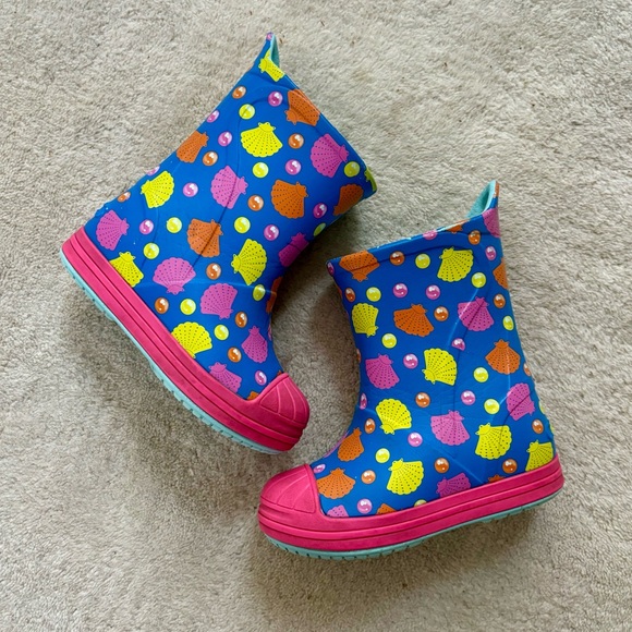 Crocs seashell rain boots 6c - Picture 2 of 9